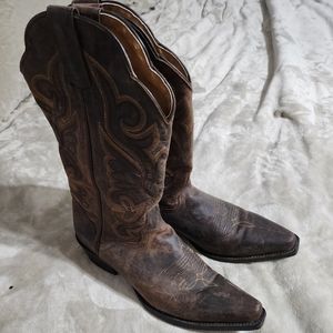 JB Dillon Brown Cowboy Boots
